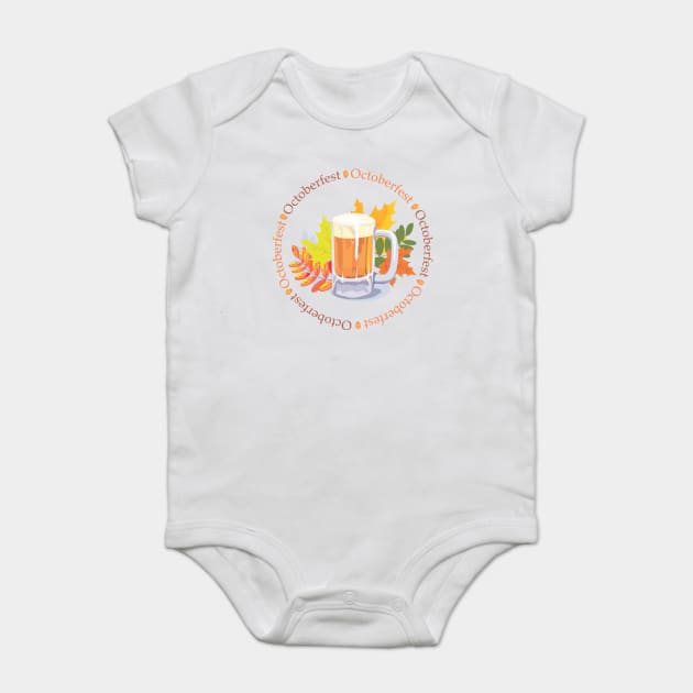 Oktoberfest in the Round Baby Bodysuit by HolidayBug